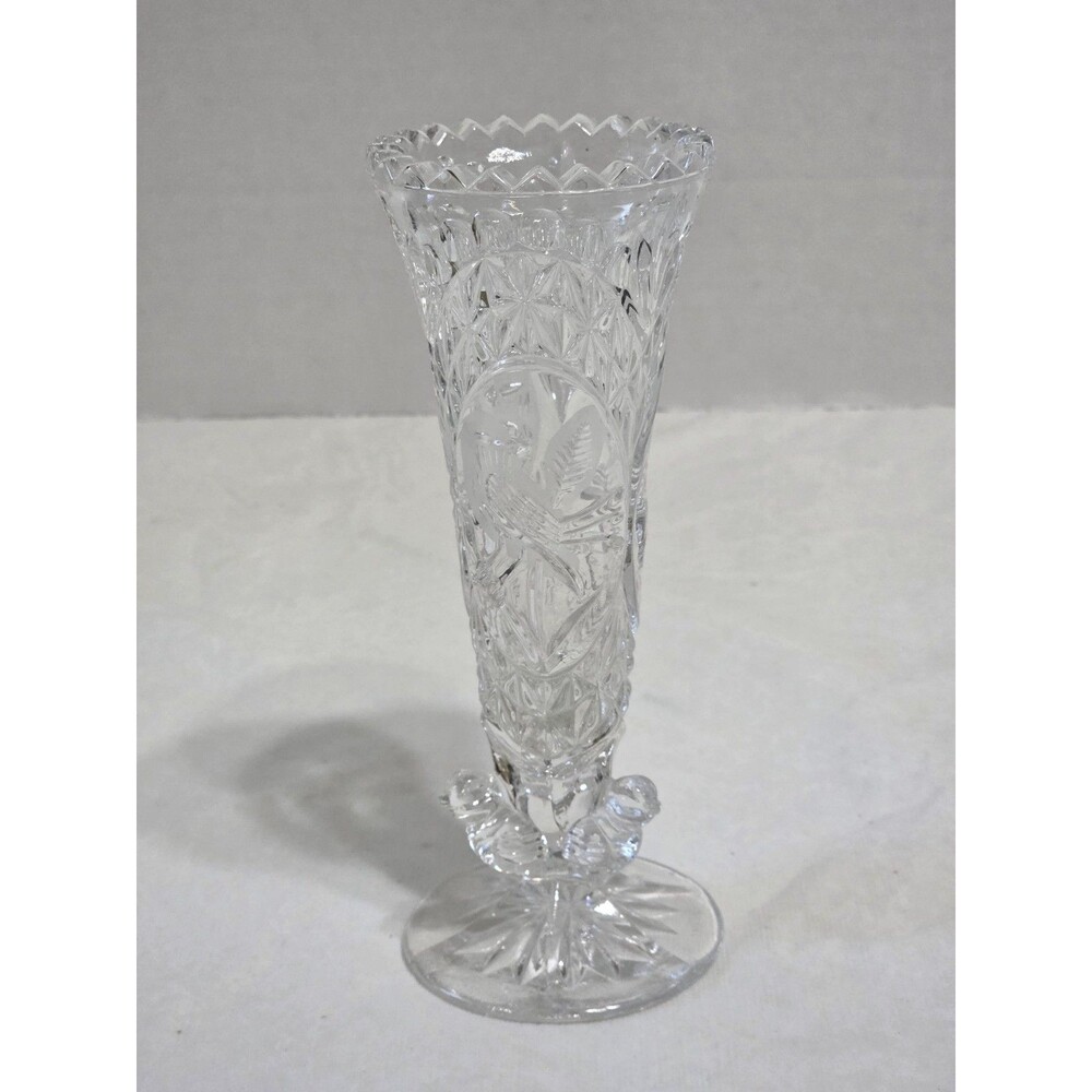 Hofbauer Bydes Crystal Bud Vase 7" 2 3/4"